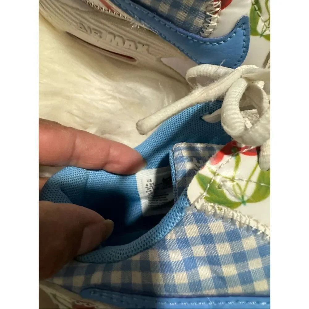 Nike Air Max Excee picnic plaid cherry blue white 4.5y